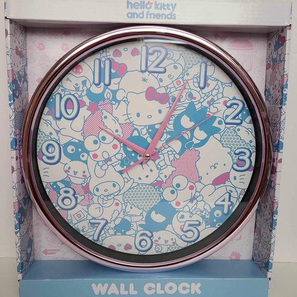 Hello Kitty and Friends analog display wall decor clock 14in brand new - Picture 10 of 11
